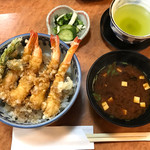 一よし - えび天丼　税込1,200円