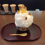 おづKyoto -maison du sake- - ミニ季節の氷（カボチャと甘酒エスプーマ）
