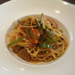 レストラン グースト - まぐろとトマトのスパゲッティ