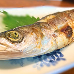 亀善 - かますを焼いて頂きました