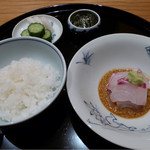 まき村 - 鯛茶漬定食♡先ずはご飯はそのまま召し上がれ♡