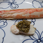 まき村 - 津居山産松葉蟹 脚の身 爪の身 蟹味噌