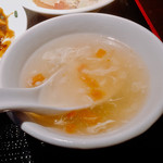 上海華龍 - 付属のスープ