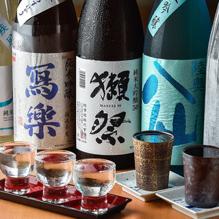 日本酒は常時40種類以上の品揃え！