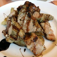 トラットリア グランボッカ - 【2016年11月ランチ】無菌豚の肩ロースグリル：1,800円じゃがいものハーブロースト添え