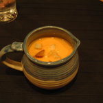 キッチン・レジェ - ランチのキャロットのスープ。甘くて非常に美味でした。