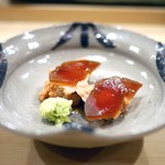 鮨 たかはし - あん肝と奈良漬け