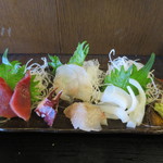 みや川 - 刺身盛合せアップ