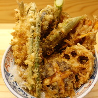てんぷら石原 - 上野菜天丼＋きす
