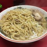 ラーメン二郎 - 先ずは天地返し