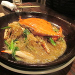 渡り蟹と春雨の土鍋煮込み