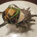 徳島サザエ炒め