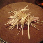 東京チャイニーズ 一凛 - シマアジの冷製 黒酢ソース