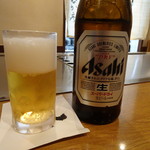 なか彦 - 瓶ビール(850円)
