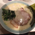 丸花 - 丸花 塩豚骨ラーメン 650円+うずら増し（4個）70円