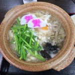 資さんうどん 岡垣店 - かしわ汁鍋うどん