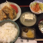 味楽 - 161114東京　味楽　いわしフライ定食800円