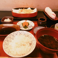 天兼 - 海老と白魚、ご飯等