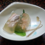 すっぽんラーメン 光福 - 突き出し（スッポン煮凝り）