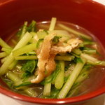 さか本 - ☆水菜とうす揚げ煮物(^^♪☆