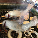 岩村山荘 - いわなの塩焼き