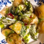 Bamiyan - 海老と野菜の特製マヨネーズ〜青山椒ソース添え〜¥690