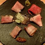 イタリア産チンタネーゼの生ハム　等７種盛り