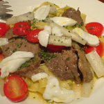 エスト! プロッシモ - 牛タンとホワイトアスパラ、フレッシュトマトのフェットチーネ