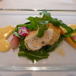 ミッシェル ナカジマ - 小海老のムースの鰈の包み揚げ