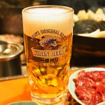 さっぽろジンギスカン - 生ビール