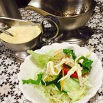 シェフ - エビフライ＋ステーキ＋クリームコロッケセット：1,200円