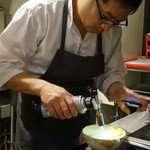 セララバアド - バーナーで炙ります