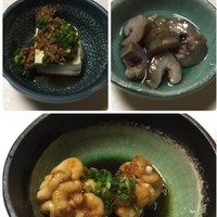 かぐら坂 新富寿司 - 先ずはおつまみから(^｡^)