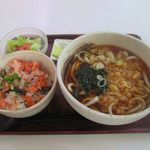 須田うどん - ミニ海鮮丼セット