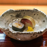 和食 こんどう - 鯛とさばの棒鮨