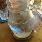 畠瀬本店食品部 - お冷の付け足し