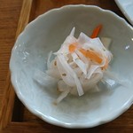 畠瀬本店食品部 - 大根の酢漬け：週替わりランチセット（ハヤシオムライス）（ランチパスポートver）