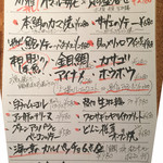 TAVERNA UOKIN - フードメニュー 16年11月現在