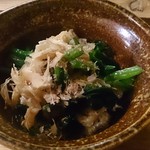 ほうれん草と揚げのお浸し