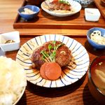 珈琲と定食 MoRiSaN - 20161121ハンバーグの定食