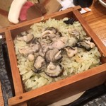 馳走いち徳 - わっぱ飯（牡蠣）