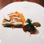 ル ボークープ - 鰻と豚足のテリーヌ 自家製ミックススパイス風味　2016-11