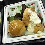 ひむか - さつま芋のコロッケ、チキン南蛮