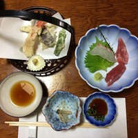 竹乃家 - 会席料理 松 揚げ物到着！
