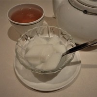 中国飯店 三田店 - セットのデザートは、自家製杏仁豆腐