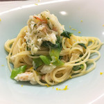 リナシメント - 北海道産ズワイガニと九条ネギのスパゲッティーニ