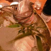 銀平 北新地店 - お造り：太刀魚、アナゴ