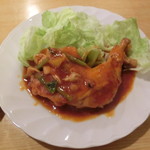 ごはん処 奏 - 鶏肉トマト煮（550円）