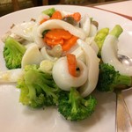 順海閣 - モンゴウイカと野菜の炒め　￥1200
