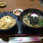 六甲そば - ミニ玉子丼定食